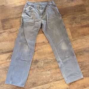 Men's Gray Carhartt Dungaree Fit Pants - 34x36